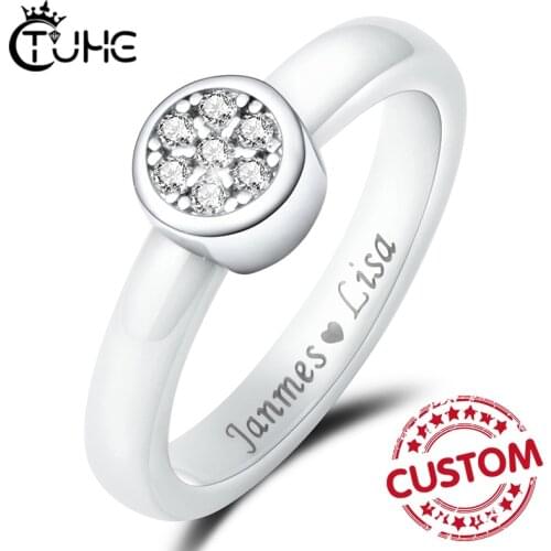 Meaningful Gift Personalized Mothers Rings Custom Name Love Logo Rings for Women Engraved Jewelry Anniversary Gifts for Mom