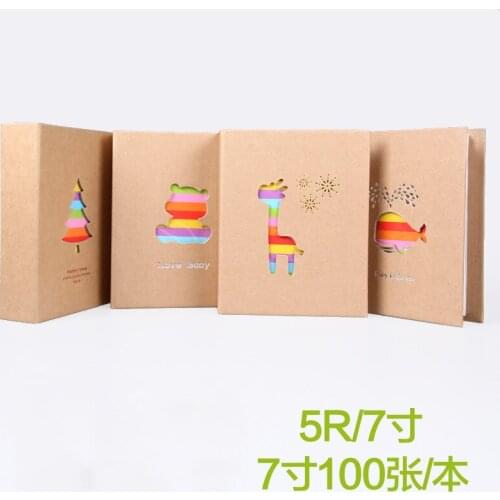 1pcs Child Photo Album Bag Can Put 7 Inch 100 Sheets Photos127x178mm Happy Home Merry Protect Your Photos