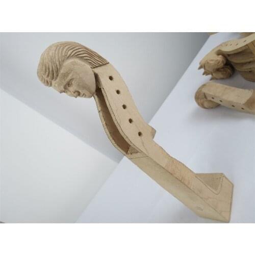1pcs hand carved maple mans head unfinished 5 strings violin neck 4/4