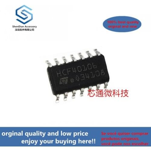 10pcs 100% orginal new best qualtiy HCF40106M013TR HCF40106 SOP-14HEX SCHMITT TRIGGERS ( can work perfect)
