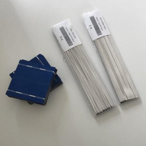 ALLMEJORES 25pcs 52mmx52mm polycrystalline solar cells 0.43W 0.5V For DIY 12V 10W Solar panel + Enough Tabbing wire Bus wire