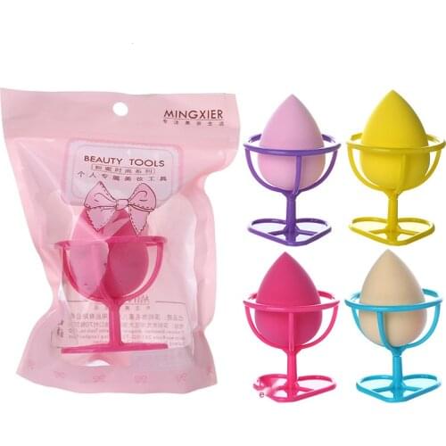 4 Colors Portable Detachable ABS Cosmetic Puff Holder Pro Women Makeup Puff Foundation Sponge Smooth Beauty Make Up Tools