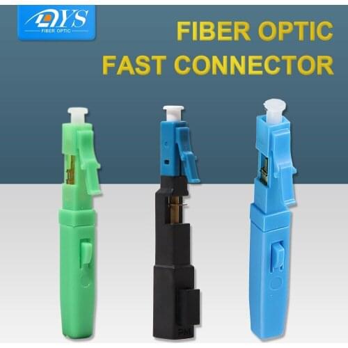 50pcs LC APC\UPC Fiber Optic Quick Connector Singlemode Fast Connector LC Cold Splice Embedded Type
