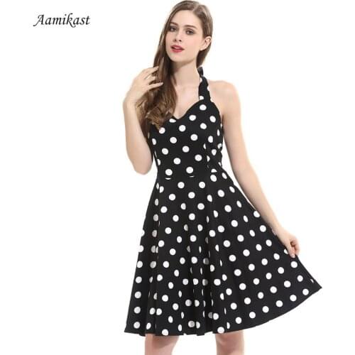 Aamikast Summer Polka Dot Dresses