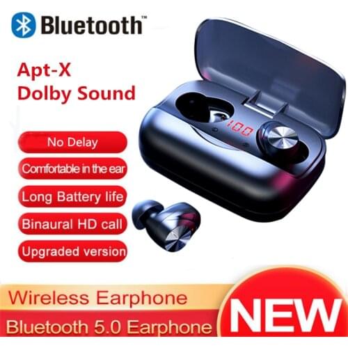 TWS-X11 Wireless Headphone Zhongke Chip Bluetooth Earphones Dolby Sound Headset Waterproof with Microphone for IOS Android Phone