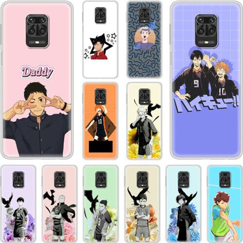 Phone Case For Xiaomi Redmi Note 9S 8 8T 9 Pro 7 8 Pro 7A 8A 9A 9C K30 K20 Silicon Matte Shell Cover Volleyball Anime Haikyuu