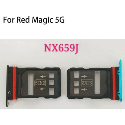 For NUBIA Red Magic 5G nx659j Original Sim Card Holder Tray Card Slot For RedMagic 5G Sim Card Holder