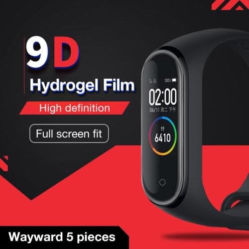 For Xiaomi Bracelet 4 Full Screen High Permeability Film 3D HD Explosion-Proof Drop Protection Film M4 Hydrogel Protective 2020