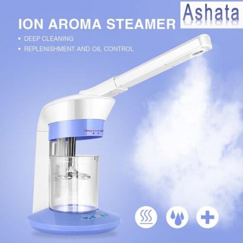 2 In 1 Vaporizer Face Sauna Spa Steamer Professional Ion Vapour Steamer Family Humidifier Skin Care Tool Hot Face Cleaner
