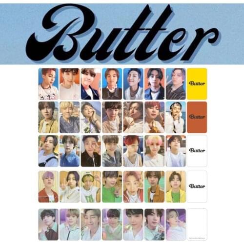 KPOP 7PCS/SET Bangtan Boys Butter LOMO Cards Postcards Photocards Double Sides JIMIN JIN SUGA J-HOPE Fans Collection Gifts