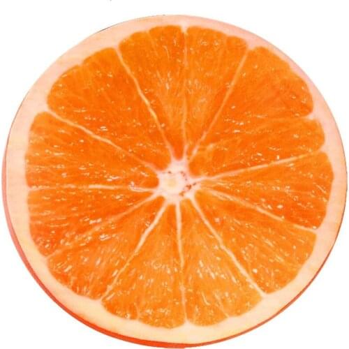 Creative 3D Fruit Design Round Soft Plush Cushion Tatami Office Chair Cushion Kindergarten Cartoon Cute Seat Pad