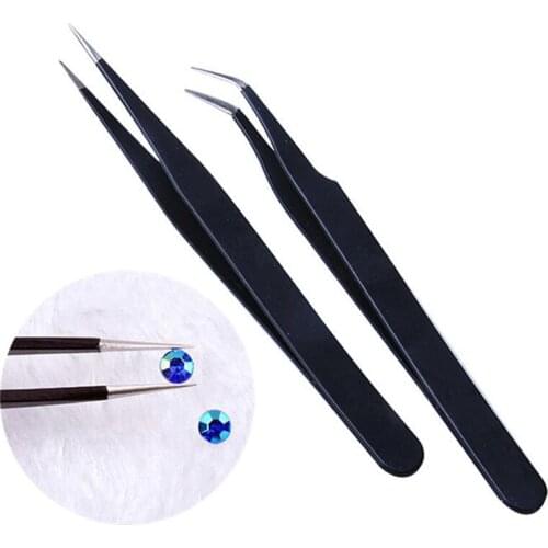 Makeup Professional Eyelash Tweezers 3D Volume Nipper Nail Art Pick Tool Tweezer Fan Lash Eyebrow Tweezers Excellent Closure