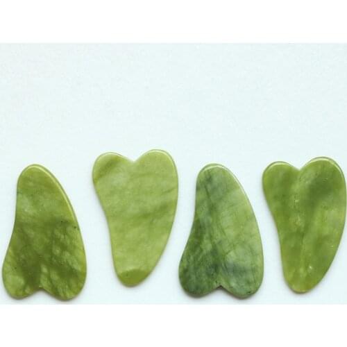 1PCS Gua Sha Scraper Natural Jade Stone Guasha Massage Tool Facial and Body Treatment Scraping Board Healthy Skincare Massager