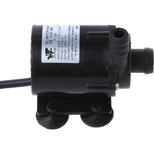 2021 New HXBB DC 12V Solar Power Hot Circulation Water Pump Brushless Motor Aquarium Pond Submersible 200L/H