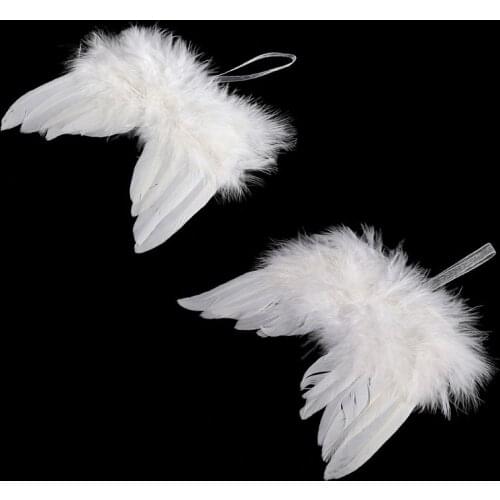 Newborn Baby Boy Girl White Angel Wings Photo Props Cute Photography Accessories Ornaments