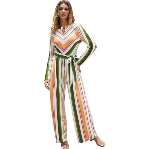 2021 Autumn Hot Sale Loose Independent Design Various Colors Frenulum Long Sleeves Trousers Printing Hollow Design Ladies Suits