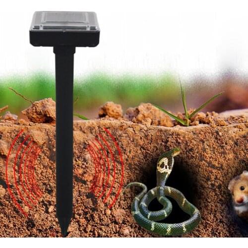 Mole Repellent Solar Power Ultrasonic Pest Reject Gopher Snake Repellent Mouse Trap For Outdoor Farm Garden Yard