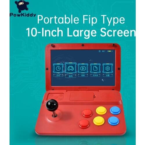 POWKIDDY A13 10 Inch Joystick Arcade A7 Architecture Quad-Core CPU Simulator Video Game Console Retro Game Childrens Gift