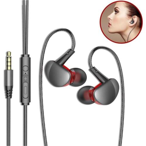 Sport Wired Earphone Mobile Handsfree Headphones Wired Earbuds With Mic Gaming Headset Wired For Iphone 6 6s Samsung Earphone