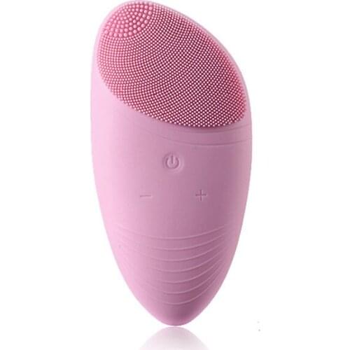 Temperature Sensing Facial Cleaner Silicone Facial Washer Electric Ultrasonic Heating Eye Massager Beauty Instrument