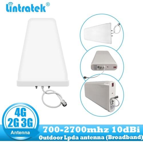 2G 3G 4G Outdoor cell phone amplifier Antenna 10dbi LDPA 700 - 2700 mhz cellular repeater For GSM LTE DCS Mobile Signal Booster