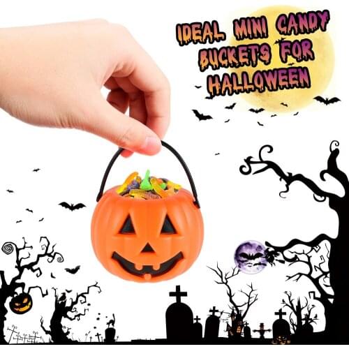 Halloween Candy Buckets Pumpkin Bucket Skull Witch Candy Holder Pot Halloween kids Trick or Treat props Halloween Party Cauldron