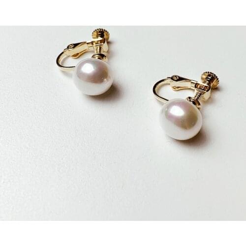 High Quality Pearl Stud Earrings Jewelry Simple Geometric Exquistie French Earrings Best Gift For Friend Party