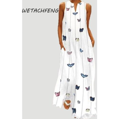 Wetachfeng White Summer Dresses