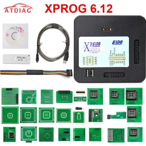 Xprog 6.12 XPROG-M V6.12 V5.84 V5.74 V5.55 XPROG Box Auto ECU Chip Tuning Programmer Black Metal Box XPROG-M