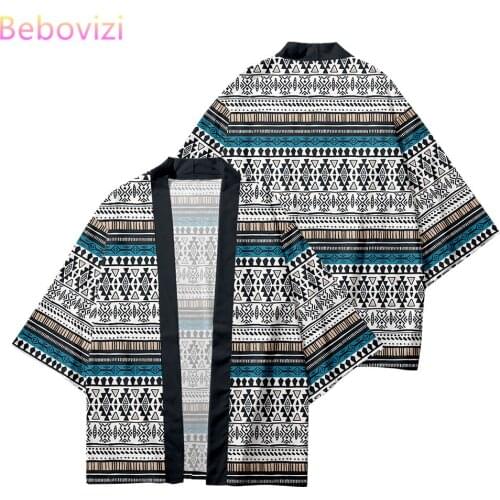 Plus Size XXS-6XL 5xl Geometry Japanese Streetwear Cardigan Women Men Harajuku Haori Samurai Cosplay Kimono Top Yukata Clothes