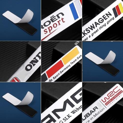 1pcs Car Sticker Aluminum Emblem Badge Decorations car accessories For skoda Audi bmw Mercedes Benz Honda v w TOYOTA LA DA LEXUS