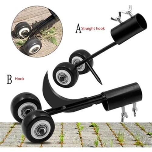 1PC Adjustable Roller Crack Crevice Gap Weeder Head Portable Hook Weeding Tool Mower Extractor For Park Lawn Yard Garden