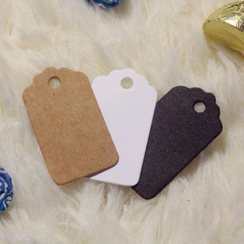 100Pcs Kraft Paper Tag Packaging Label Luggage Party Wedding Note DIY Blank Card Price Gift Hang Tag Paper Label