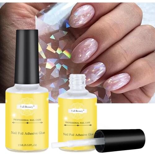 15ml Nail Foil Glue Starry Sky Paper Transfer Glue Nail Polish Print Gel Varnish No Need UV Lamp Manicure Accessory Tools JI947