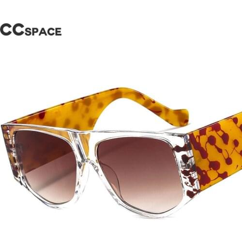 46690 Oversized Leopard Sunglasses Vintage Fashion Men Women Shades UV400 Vintage Glasses