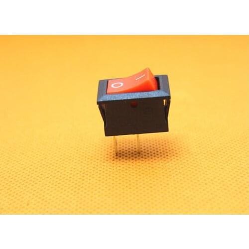 5Pcs/lot Ship Type Switch 15X21 KCD1-101 Red 2Pin 6A/250V ON-OFF 15*21