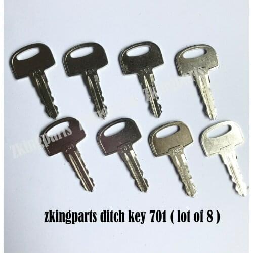 8pcs Heavy Equipment Ignition Key 701 Ditch Witch Ignition Key 105-1790