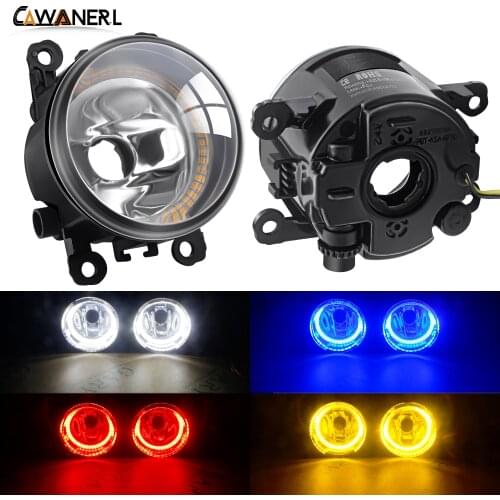 Car Fog Light Assembly Halo Ring Daytime Running Lamp DRL 12V For Citroen C4 C-Elysee C3 C5 C6 DS3 DS4 Xsara Picasso Berlingo