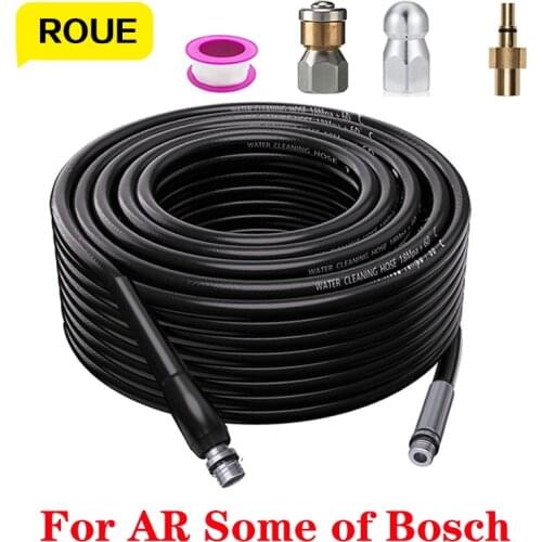 6 ~ 20 Meters High Pressure Car Washers Sewer Drain Water Cleaning Hose Rotating Cleaner for Bosche AQT AQUATAK Pressure Washer