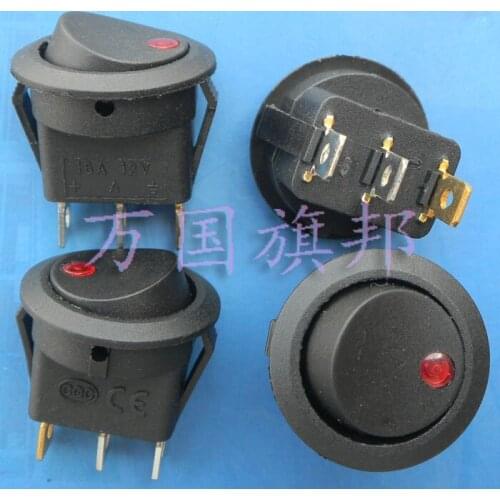 Free Delivery.3 three foot diameter 20 mm at 12 V red eye lamp switch round the ship lights