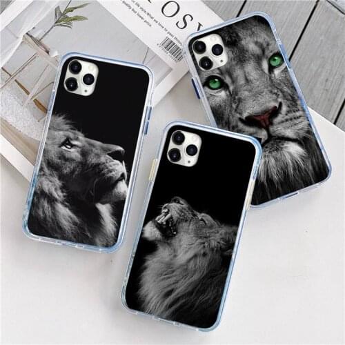 Animals The Lion Phone Case For iphone 12 5 5s 5c se 6 6s 7 8 plus x xs xr 11 pro max mini