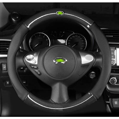 Car Steering-wheels Cover 38cm 15" for infiniti Q30 Qx30 Qx50 Q50 Qx60 Qx70 Qx80 QX56 Q40 Jx35 G35 G37 EX25 EX37 FX35 FX37 M25