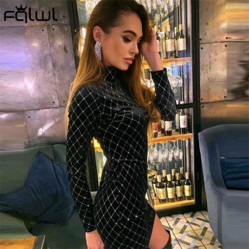 Модные платья в клетку FQLWL China At AliExpress