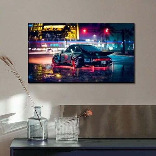 Fusion Art Racing Sports Car Poster Painting Canvas Printing Nordic Home Decoration Wall Art Picture Living Room Frameless