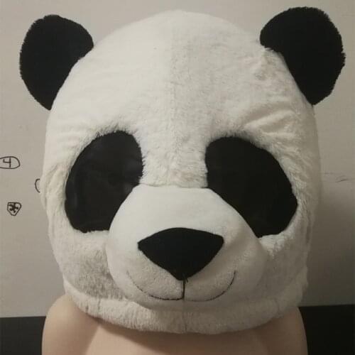 Selling Animal Panda Headgear Easter Mascot Headgear Halloween Mask Christmas Cartoon Panda Cosplay Mask