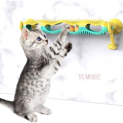 Pet Cat Toy Cat Interactive Window Suction Cup Track Ball Funny Play Pipe With Balls Playing Exercise Toys For Cats pet toys