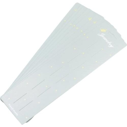 10pcs Hair Clip Card Paper Jewelry Display Cards Blank Package Lengthen Card
