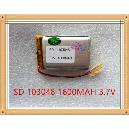 Liter energy battery 3.7V lithium battery early 103048 1600mAh headlight GPS navigator general polymer batteries