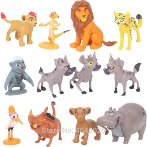 The Lion Guard King Kion Simba Miniature Action Figures Bunga Beshte Fuli Ono Figurines Cartoon Doll Kids Toys for Boys Children