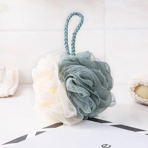 Bath Ball Sponge Massage Brush Scrub Flower Washcloths Sauna Face Wisp for Body Lace Wash Bathroom Scrubber Washcloth Rub Back